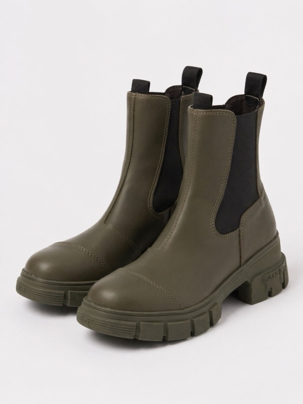 Ganni Chunky Sole Chelsea Boots